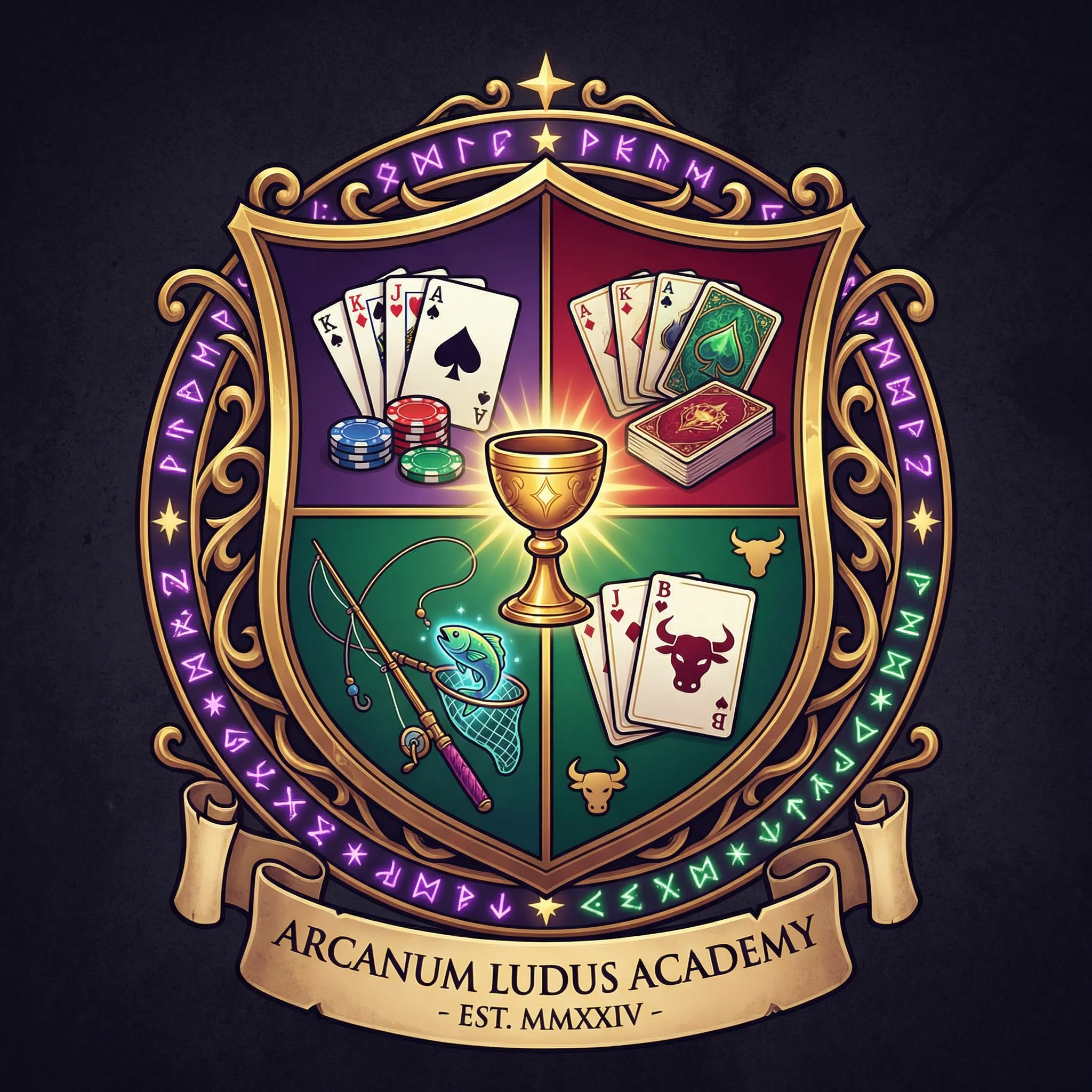 炸金花魔幻学院标志